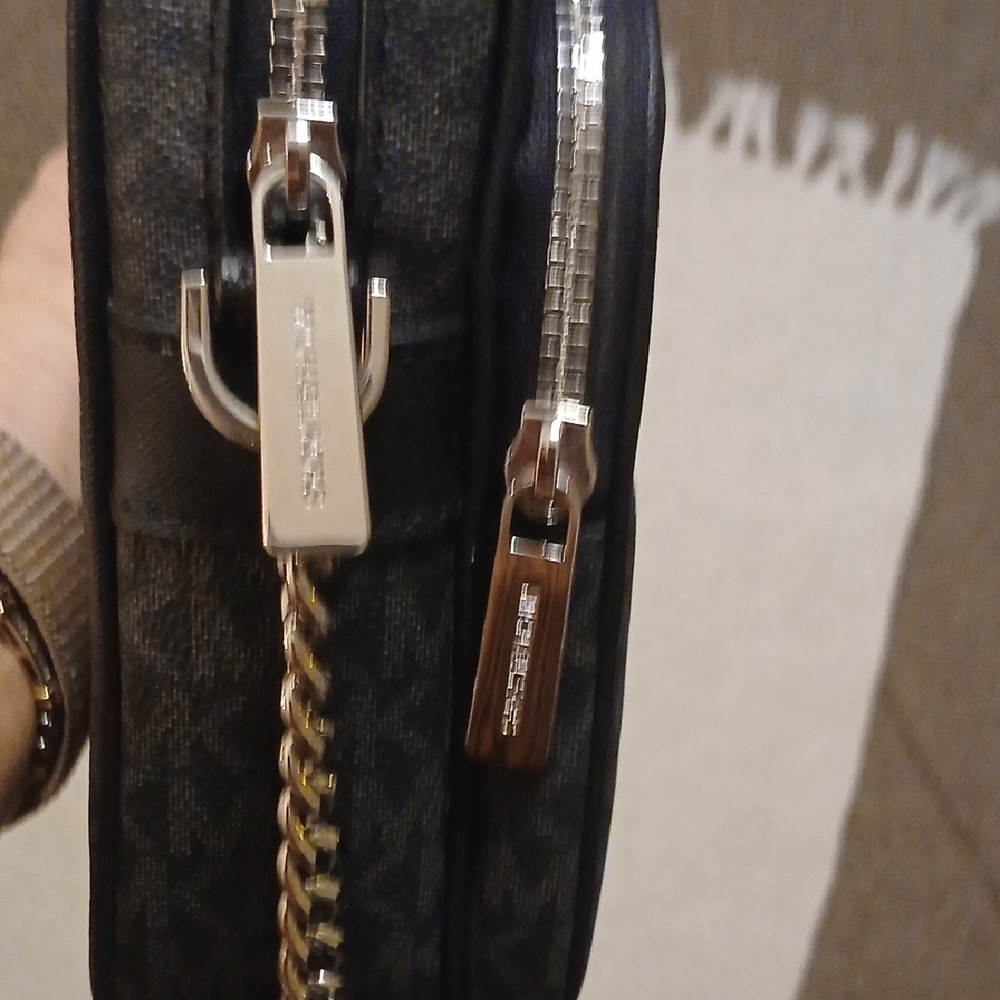 Michael Kors Gray and Black Messenger Bag - Picture 10 of 15